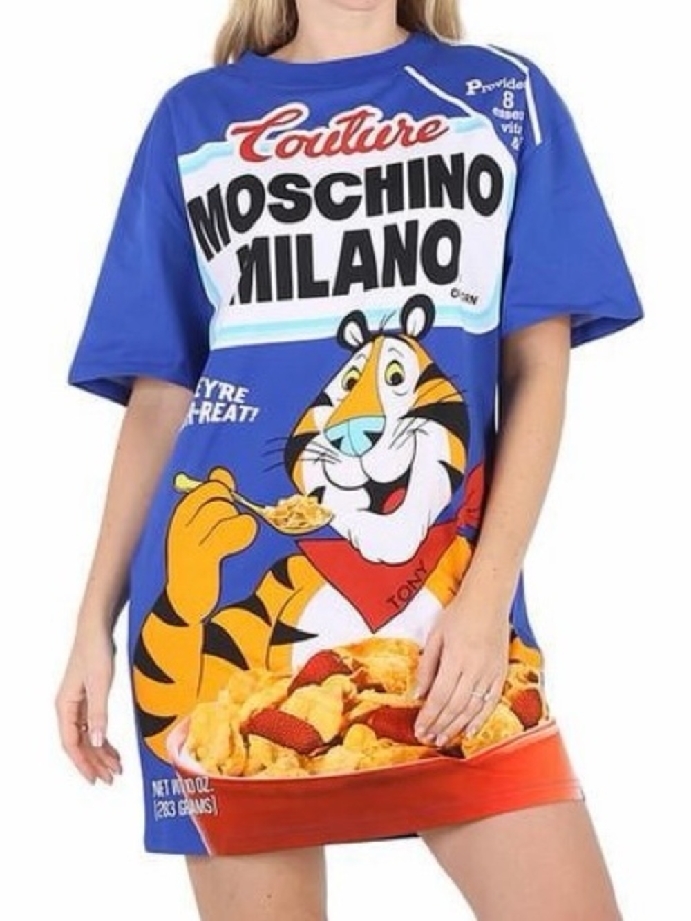 Moschino Frosted Flakes Chinese New Year Tony the Tiger T-Shirt Electric Blue XL